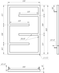 Рушникосушка Genesis Aqua Infinite 800x530 Чорний - 2 фото