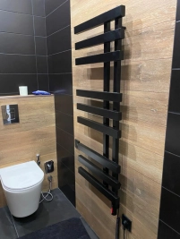 Рушникосушка Genesis Aqua Magnum 1200x500 Чорний - 6 фото