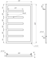 Рушникосушка Genesis Aqua Combo 1000x530 Чорний - 1 фото