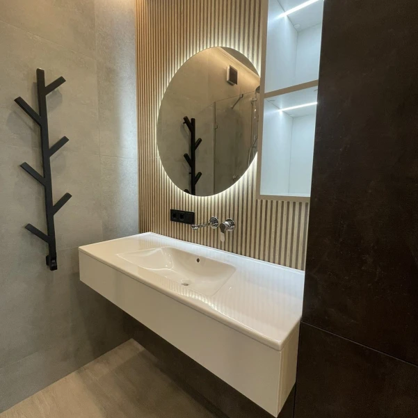 Рушникосушка Genesis Aqua Albero 1000x240 Чорний - 6 фото