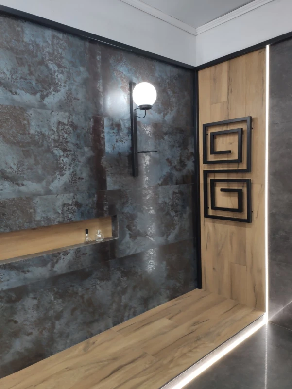 Рушникосушка Genesis Aqua Labyrinth 1000x530 Чорний - 2 фото