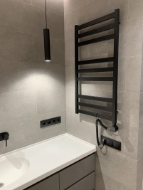 Рушникосушка Genesis Aqua Tristar flat DRY 1200x530 Чорний - 2 фото