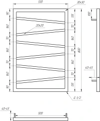 Рушникосушка Genesis Aqua Genesis Light електричний 1000x530 - 1 фото