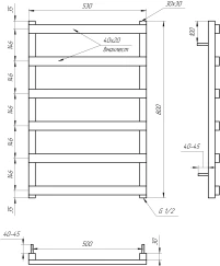 Рушникосушка Genesis Aqua Basis електричний 1000x530 - 3 фото