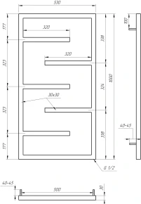 Рушникосушка Genesis Aqua Infinite електричний 1200x530 - 3 фото