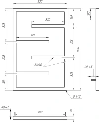 Рушникосушка Genesis Aqua Infinite електричний 1000x530 - 2 фото