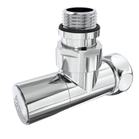 Кран кутовий Laris Звичайний 1/2" - 3/4" + ексцентрики 2шт. (LX-4701) - 1 фото