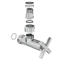Кран кутовий Laris 1/2" - 3/4" Еліт 2шт. (ZZ-4704) - 3 фото