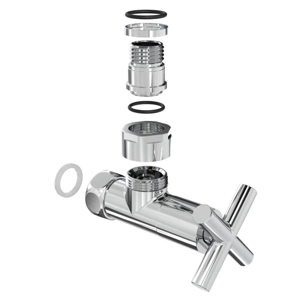 Кран кутовий Laris 1/2" - 3/4" Еліт 2шт. (ZZ-4704) - 3 фото