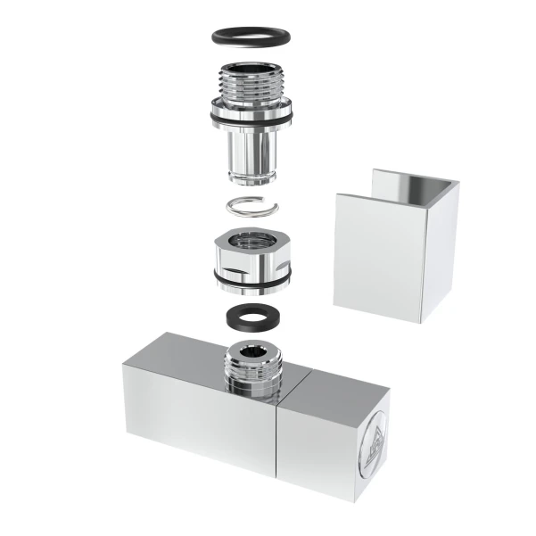 Кран кутовий Laris 1/2" - 1/2" Кватро 2шт. (LX-855) - 3 фото