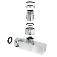 Кран кутовий Laris 1/2" - 3/4" Кватро Класік 2шт. (LX-851) - 3 фото