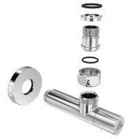Кран кутовий Laris 1/2" - 1/2" Подовжений 2шт. (ZZ-5101) - 2 фото