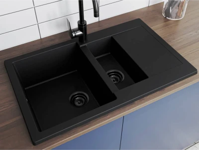 Кухонна мийка LAPAS black shine