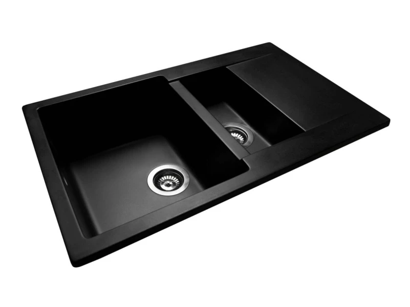 Кухонна мийка LAPAS black shine - 2 фото