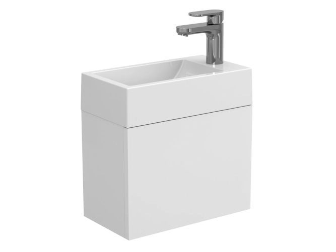 Тумба підвісна MINIMA біла матова для умивальника FARO
