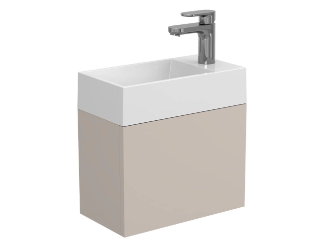 Тумба підвісна MINIMA сіра для умивальника COPPER 400