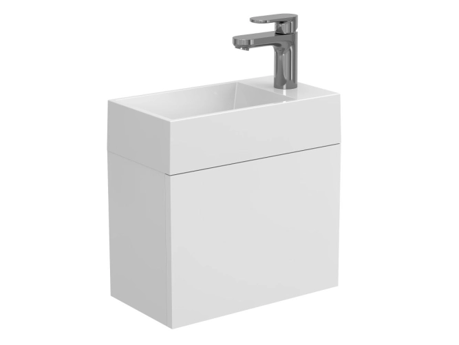 Тумба підвісна MINIMA біла матова для умивальника COPPER 400