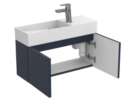 Тумба підвісна MINIMA синя для умивальника TONI 650 - 5 фото