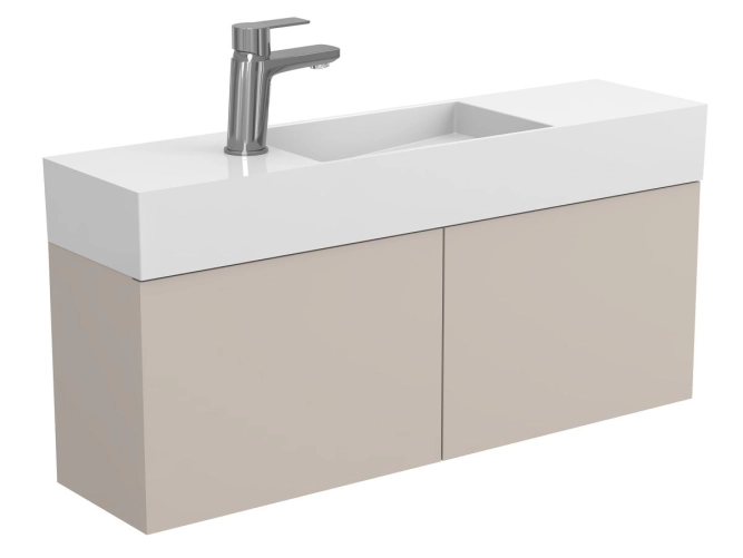 Тумба підвісна MINIMA сіра для умивальника TONI 850