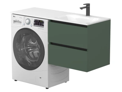 Тумба підвісна LUMO Ліс зелений для умивальника JESSEL 1200 R
