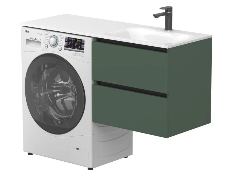Тумба підвісна LUMO Ліс зелений для умивальника JESSEL 1200 R