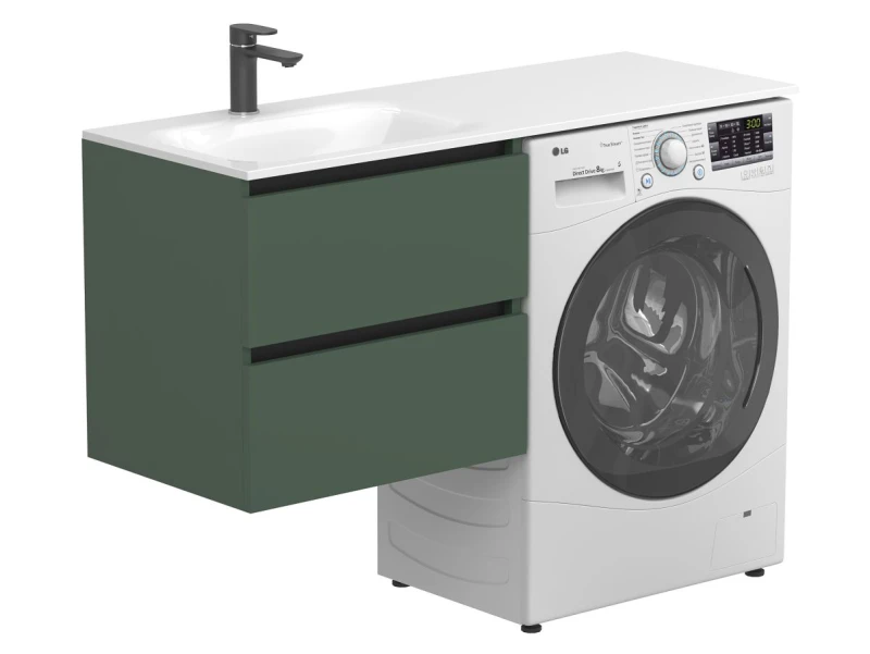 Тумба підвісна LUMO Ліс зелений для умивальника JESSEL 1200 L