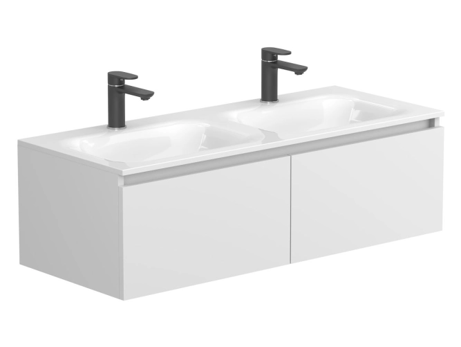 Тумба підвісна BASE Біла матова для умивальника JESSEL 1100 D