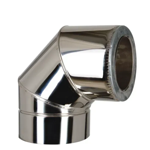 Коліно 90° к/к 1мм Ø100/160 сталь 321