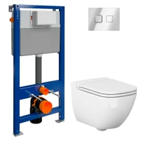 Інсталяційна с-ма B439 AQUA 52+кноп.ACCENTOквадр,хр бл+уніт підв CASPIA CLEAN ON+сид SLIM дюр