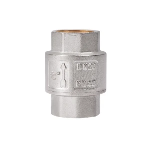 Зворотній клапан 1/2" нікел. з латун. штоком. SF240NW15 SD Forte
