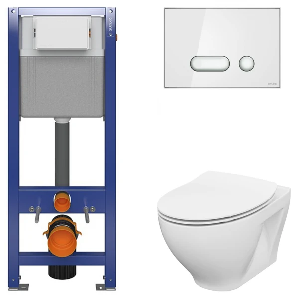 Інсталяційна с-ма B209 AQUA 22+кноп INTERA хр бл+уніт підв MODUO CLEAN ON+сид SLIM дюр пов пад.