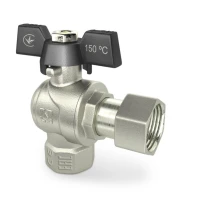 Кран з накидною гайкою 3/4" вв кутовий Raftec
