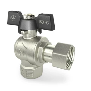 Кран з накидною гайкою 3/4" вв кутовий Raftec