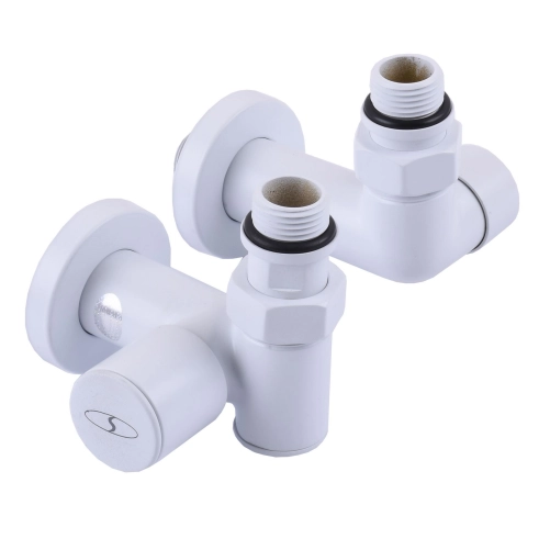 Комплект кранів для рушникосушарки SOLOMON LUX 1/2″ 7777 TEN WHITE