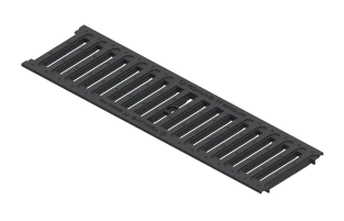 Решітка Base DN100 пластикова щілинна A15