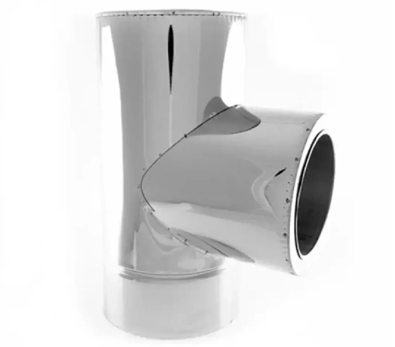 Трійник 87° к/к 1мм Ø400/460 сталь 321