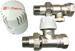 Радіаторний комплект термостатичний 1/2 прямий Hi-Therm