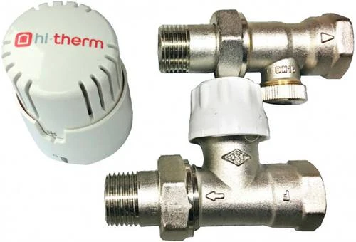 Радіаторний комплект термостатичний 1/2 прямий Hi-Therm
