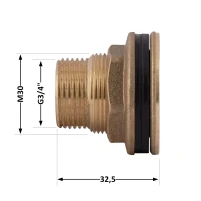 Врізка Thermo Alliance Standart 3/4" в бак SD40020 - 1 фото