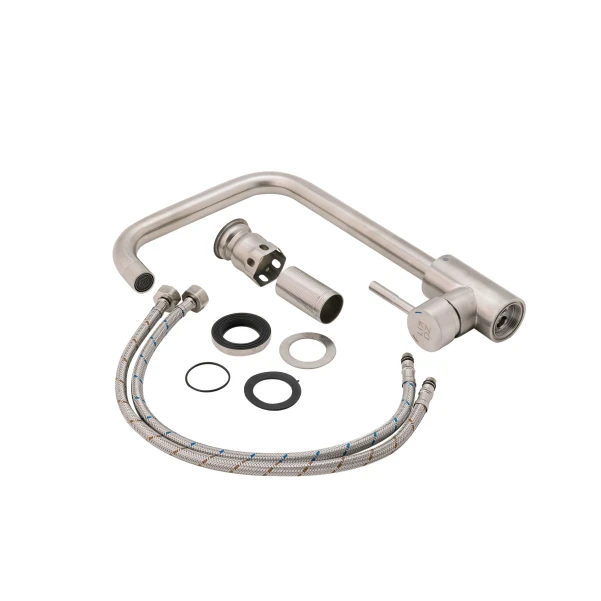 Змішувач для кухні Lidz Aria 015F1 (k35) LDARI015F1NKS21690 Nickel - 5 фото
