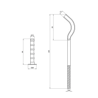 Кріплення Thermo Alliance Standart на алюмінієвий радіатор 9х230 мм SD112230 - 1 фото
