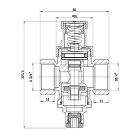 Редуктор Thermo Alliance Standart 3/4" SF241W20 - 1 фото
