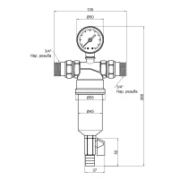 Фільтр самопромивний Thermo Alliance Standa 3/4" тонкого очищення SF127W20 - 1 фото