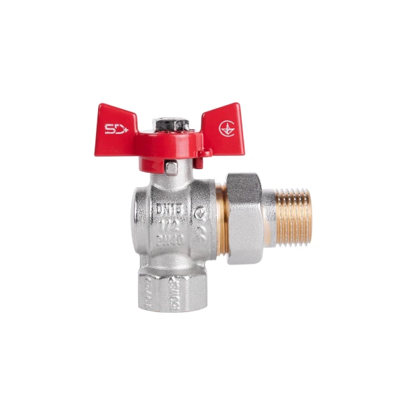 Кран американка 1/2" кутова SD - 2 фото