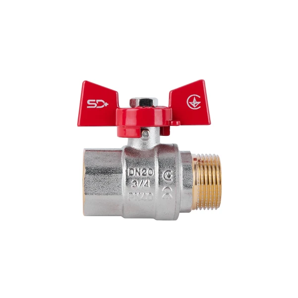 Кран кульовий Thermo Alliance Standart 3/4" ВЗ для води (метелик) SD607NW20PN40 - 2 фото