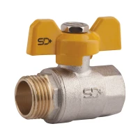 Кран шаровой SD Plus 3/4" ВН для газа (бабочка) SD607G20