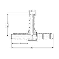 Трійник Thermo Alliance Standart 14 SD41714 - 1 фото