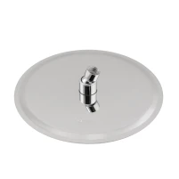Лійка для верхнього душу Лейки Lidz Лейка 125 245 мм округла LDNIA125NKS37518 Chrome - 2 фото