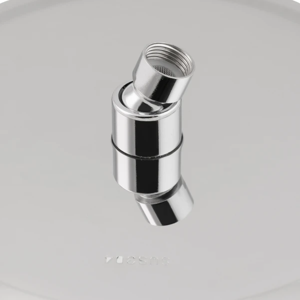 Лійка для верхнього душу Лейки Lidz Лейка 125 245 мм округла LDNIA125NKS37518 Chrome - 3 фото