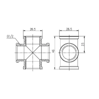 Хрестовина Thermo Alliance Forte 1/2" ВВ SF35415 - 1 фото